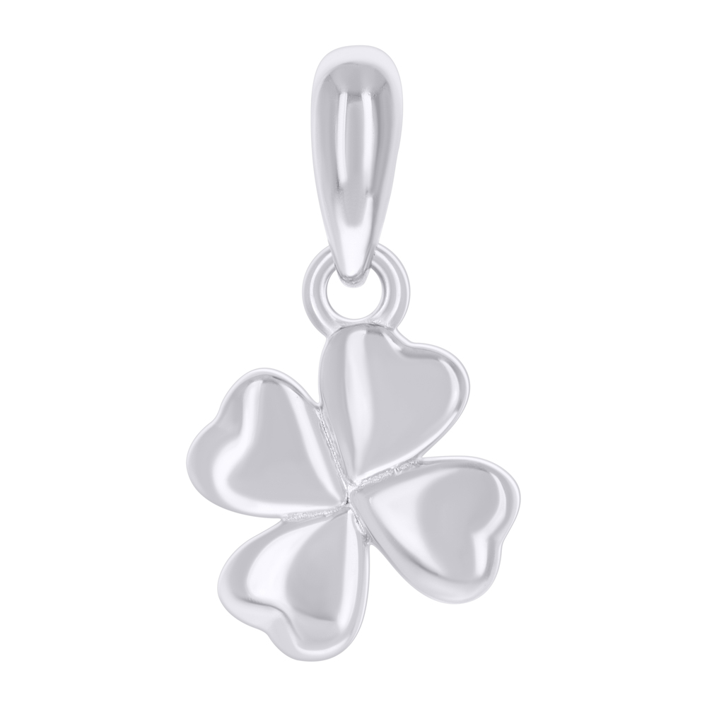 925 Sterling Silver Womens Clover Leaf Good Luck Charm Pendant